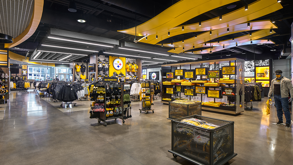 Inside the Steelers Pro Shop flagship location